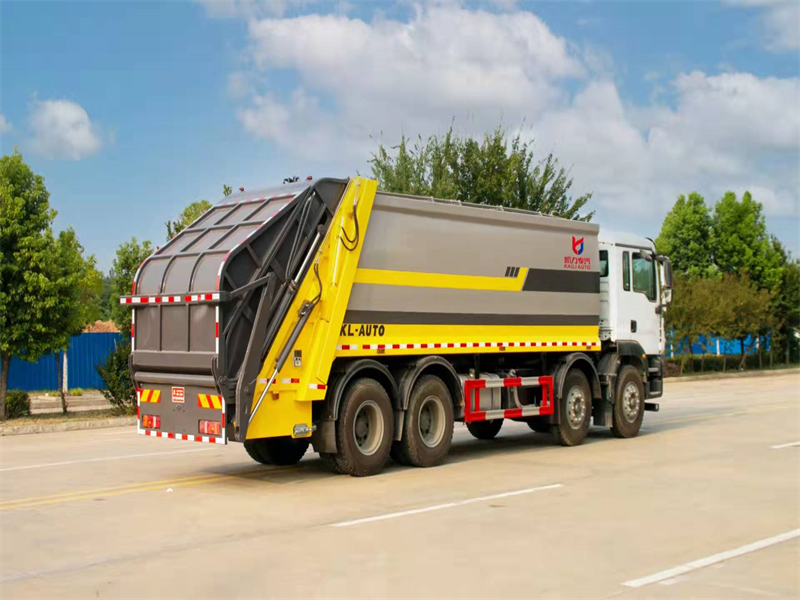 重汽汕德卡前四后八25方壓縮垃圾車