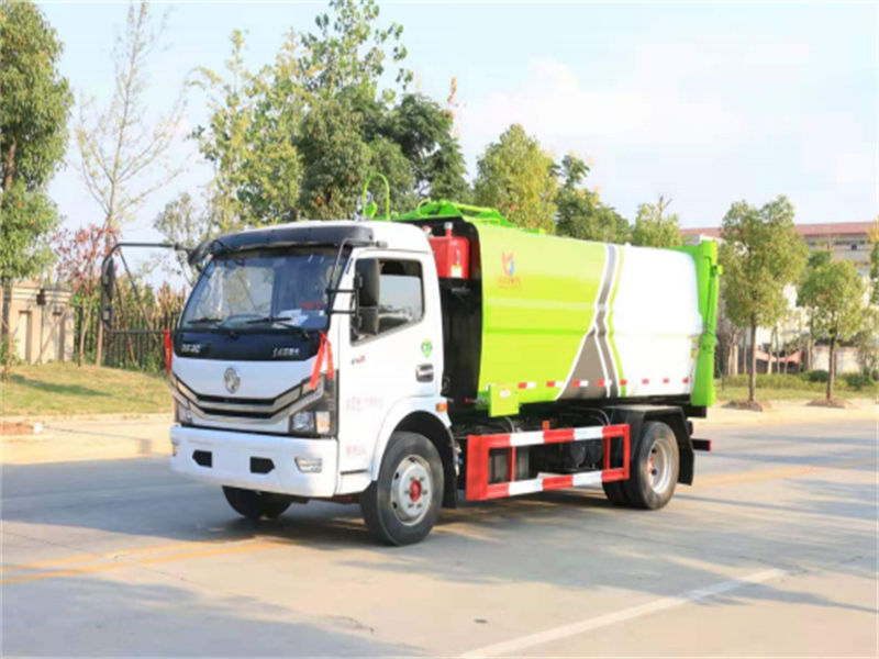 國(guó)六東風(fēng)10方側(cè)裝掛桶壓縮垃圾車