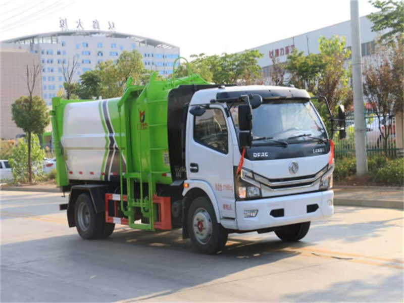 國(guó)六東風(fēng)10方側(cè)裝掛桶壓縮垃圾車(chē)