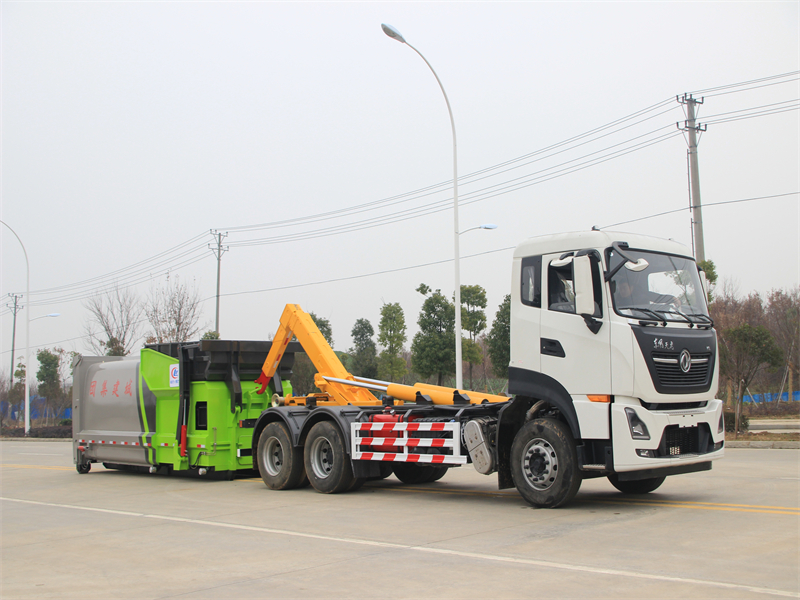 東風(fēng)天龍車廂可卸式垃圾車