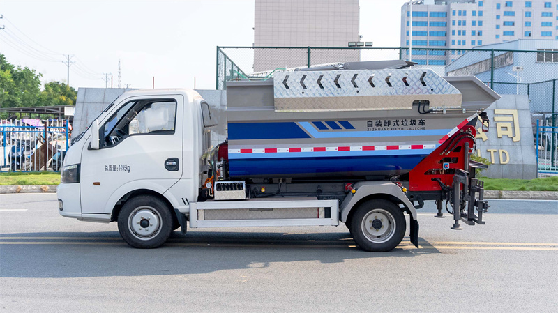 純電動(dòng)?xùn)|風(fēng)華神4方自裝卸垃圾車