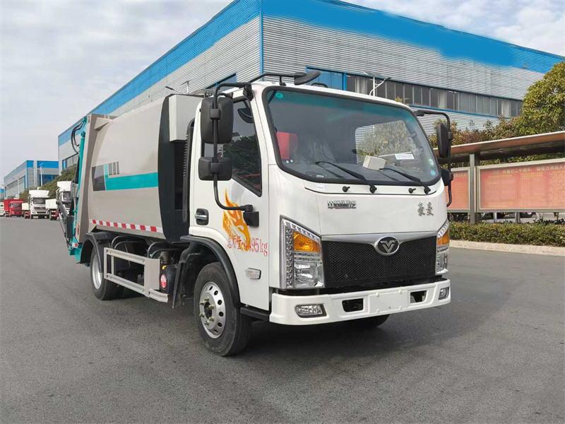 6方重汽豪曼藍(lán)牌壓縮垃圾車