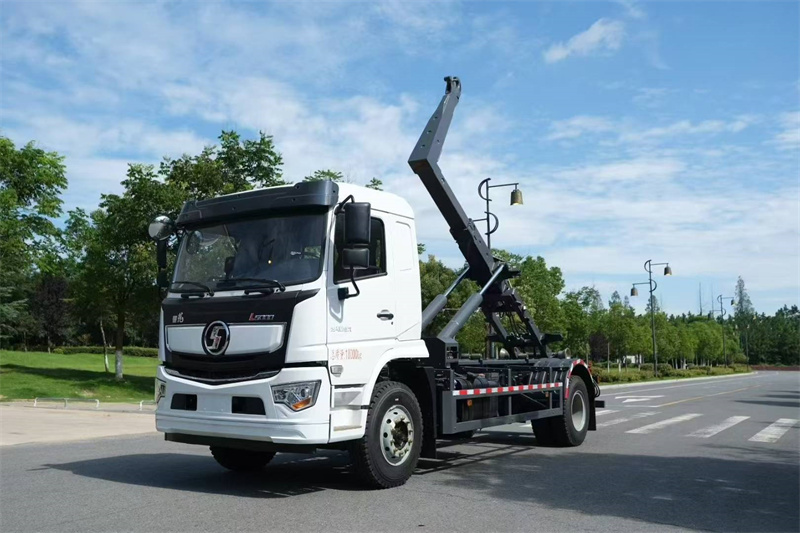 陜汽德龍L5000鉤臂垃圾車