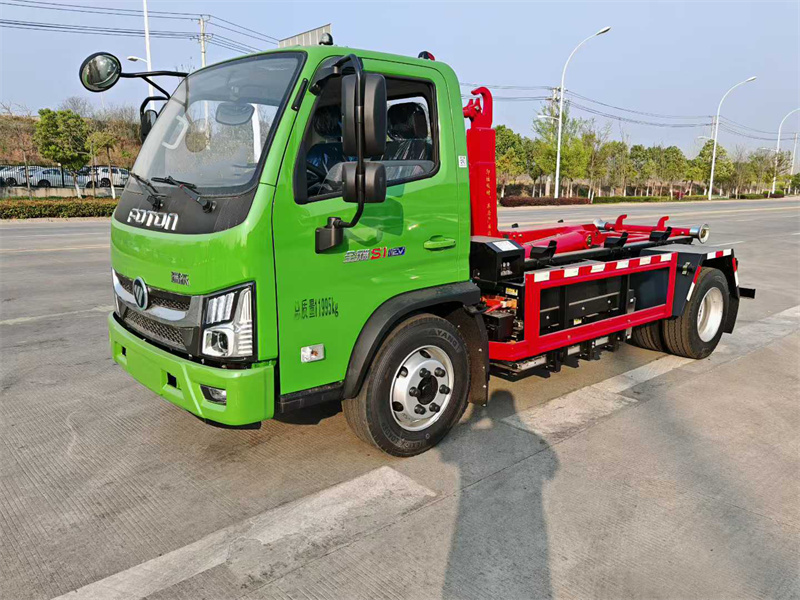 純電動福田金剛勾臂垃圾車